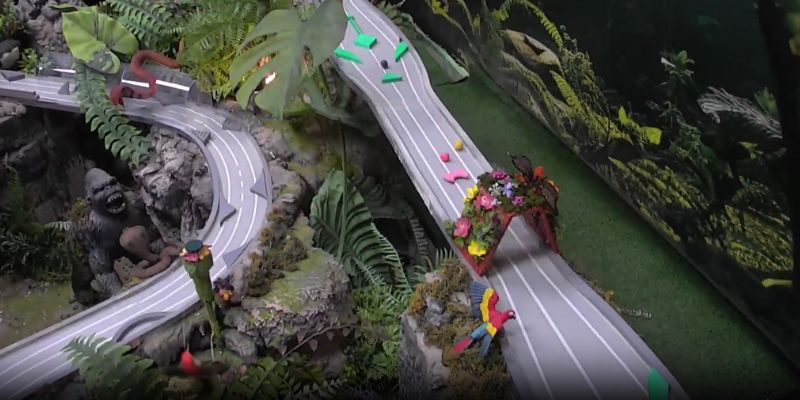 Đường đua Jungle Adventure tại Marble Magic lấy cảm hứng từ rừng Amazon