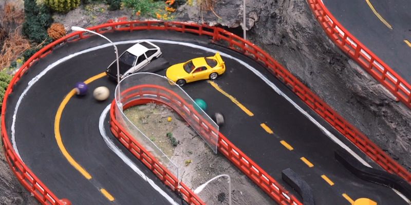 An image of Car blocker obstacles