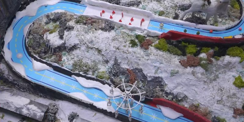 An image of Marble racing track ideas to build