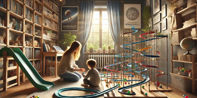 Đường đua bi cho giáo dục tại nhà là một lựa chọn tuyệt vời cho con của bạn