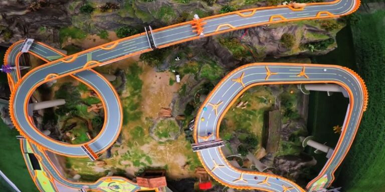 An image of Marble track lanscaping