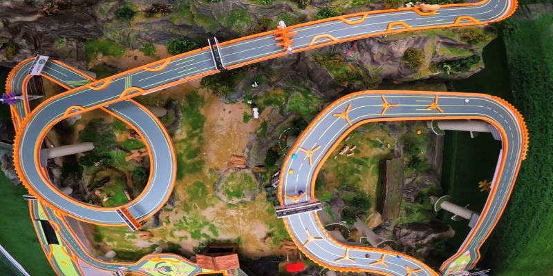 An image of Marble track lanscaping