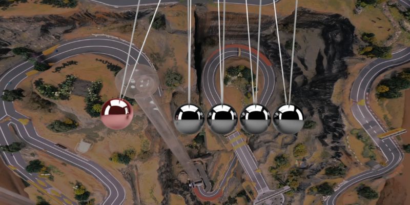 An image of Momentum of marble run race game