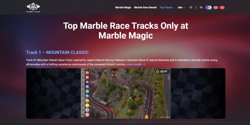 An image of More marble race track at marble magic