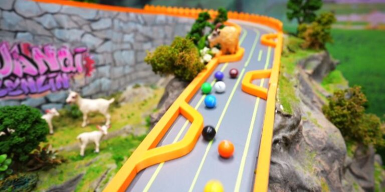 An image of Oprimizing marble race track speed at marble magic