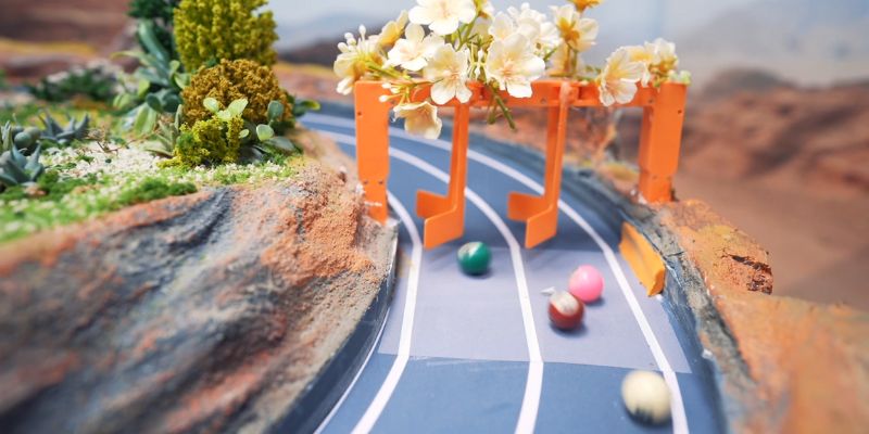 An image of Real world marble run race
