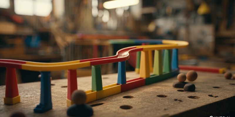 An image of Simple marble run in workshop