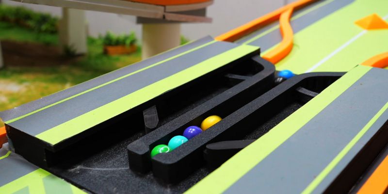 An image of the marble racing team