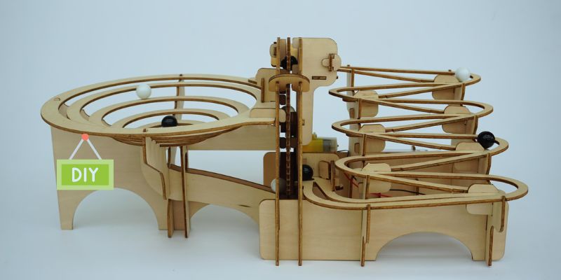 An imag of There are many reasons why you should build a diy marble race track