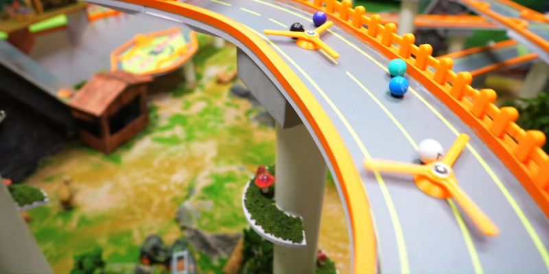 An image of Watching marble racing at marble magic