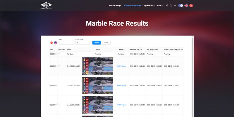 An image of Ultimate marble race results
