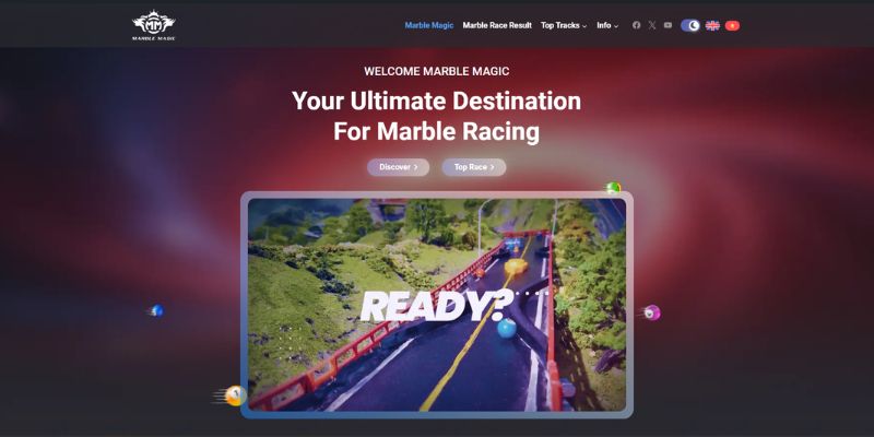 An image of Unique marble racing online