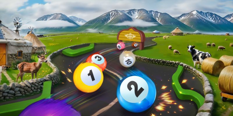 An image of an epic marble race