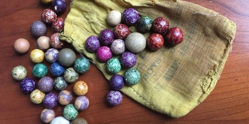 An image of Hand-made and antique marbles
