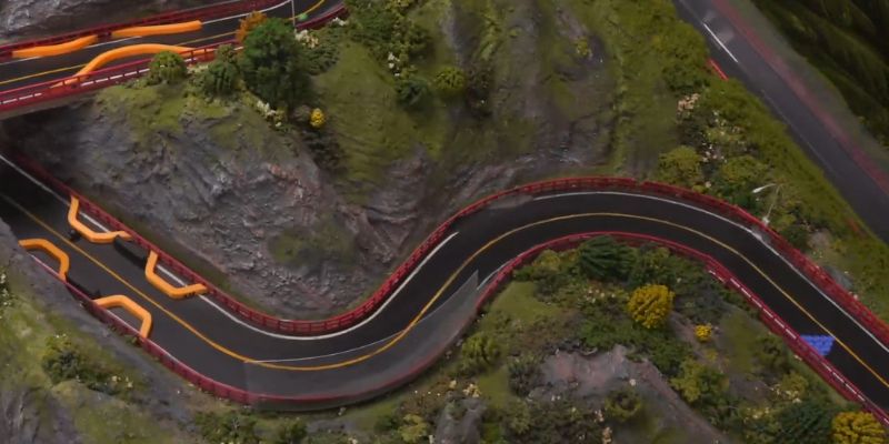 An image of Mountain classic slalom layout
