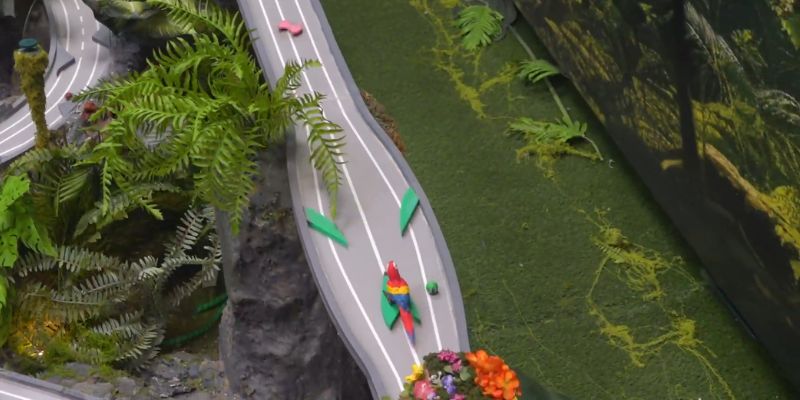 An image of Rotating object and elevated curve