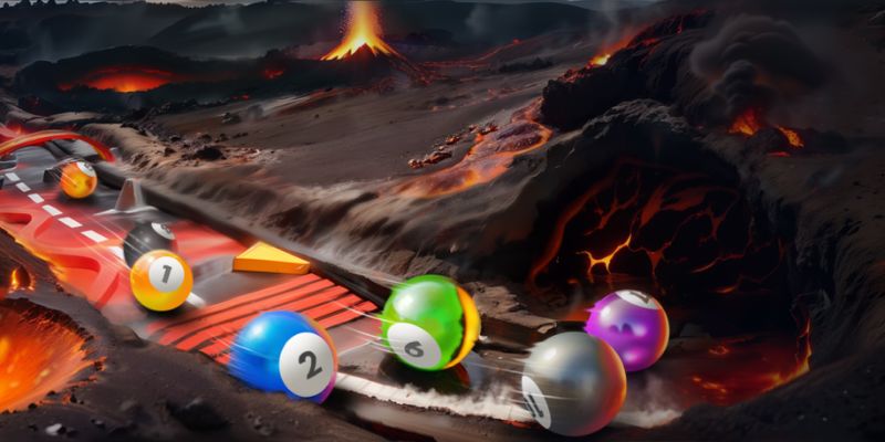 An image of The fire dragon marble race track