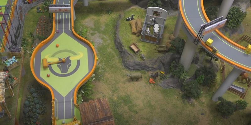 An image of the spinning hammer layout