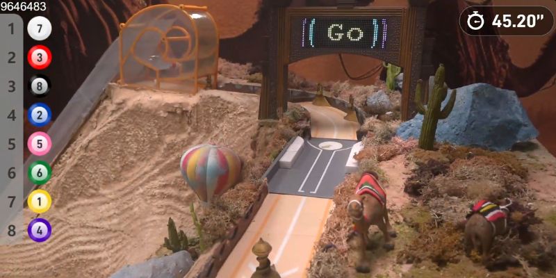 An image of Emirates desert finish lap 1