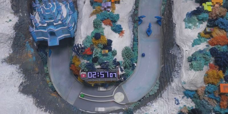 An image of Swiss alps the finish line