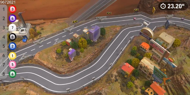 An image of construction zone split path