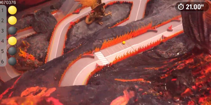 An image of Track c fiery pits linear movement