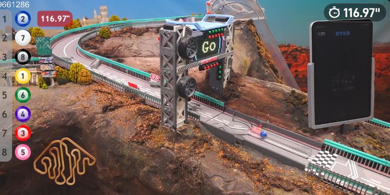 An image of Track H lemans finish line