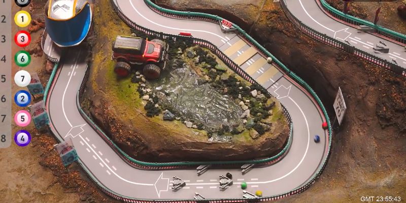 An image of Track H lemans fourth major turn