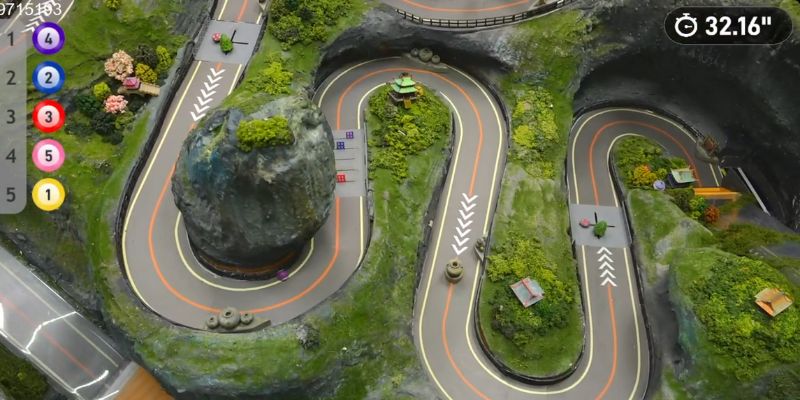 An image of Track K chinese stone forest mushroom and tree spinner