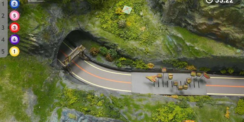 An image of Track K chinese stone forest golden dragon path